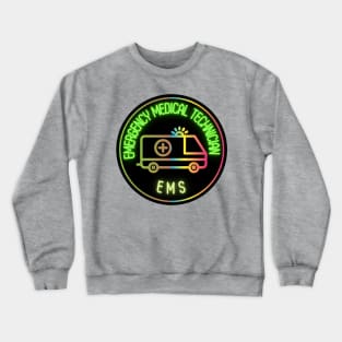 Neon emt first responder Crewneck Sweatshirt